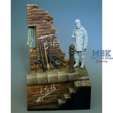 Scenerie 16 - WWII - Ziegelwand mit Treppe