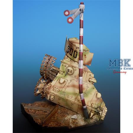 Scenerie 25 - WWII - Panzer IV Front und Turmteil
