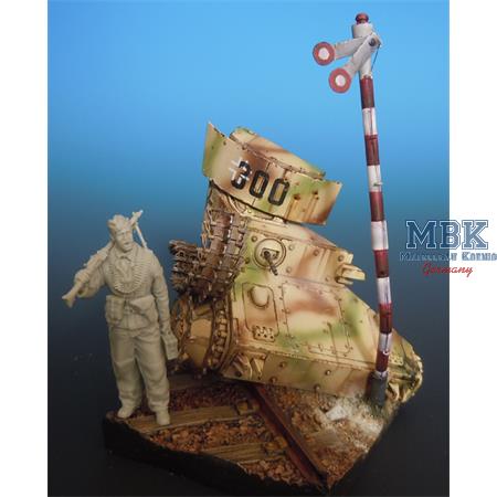 Scenerie 25 - WWII - Panzer IV Front und Turmteil