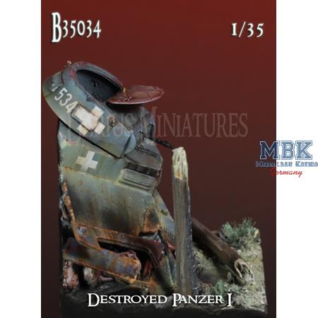Scenerie 34 - WWII - Panzer I, zerstört