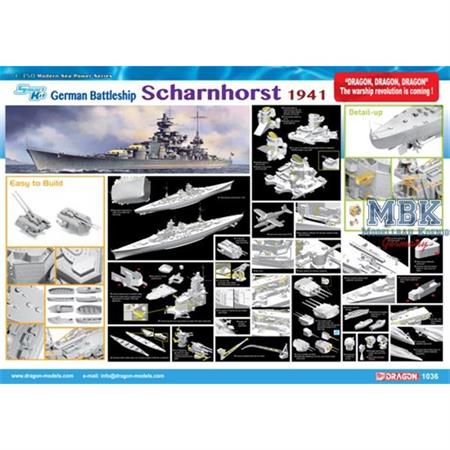 German Battleship Scharnhorst 1941 ~ Smart Kit