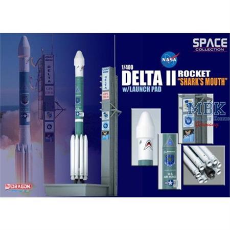 Delta II Rocket "Shark's Mouth" w/Launch Pad
