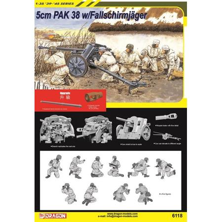 5cm PaK 38 mit Fallschirmjägern