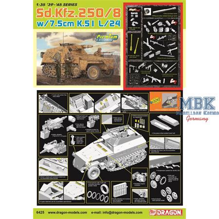 Sd.Kfz.250/8 NEU 7.5cm K.51 L/24 Gun 2024 Version