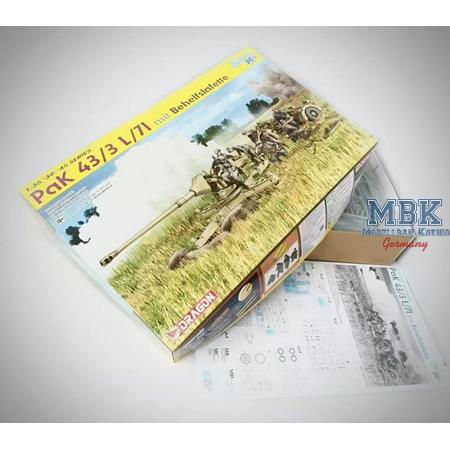 PaK 43/3 L/71 mit Behelfslafette