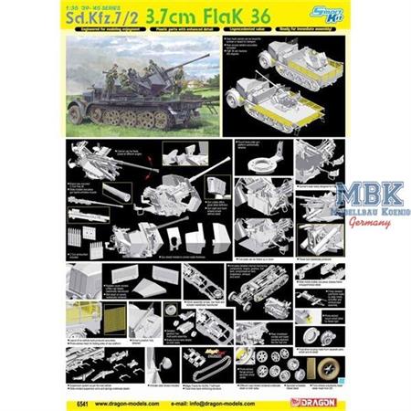 Sd.Kfz. 7/2 - 3,7cm FlaK 36 ~ Smart Kit