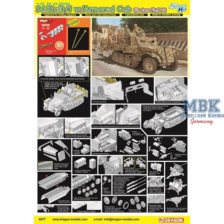 Sd.Kfz.10/5 w/Armor Cab 2cm Flak 38 Smart Kit 2025