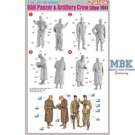 DAK Panzer & Artillery Crew, Libya 1941