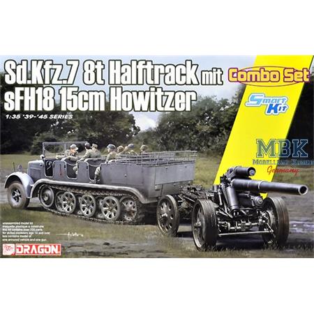 Sd Kfz. 7 8(t) Halftrack + s.Fh 18