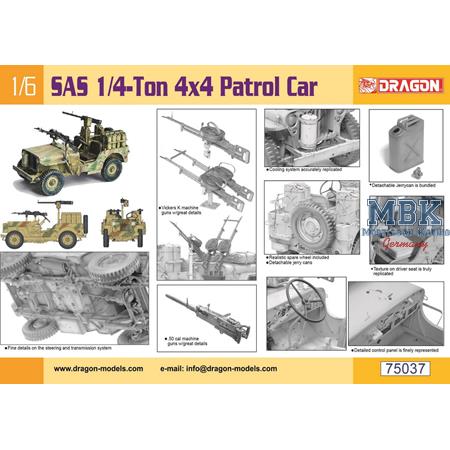 SAS 1/4-Ton 4x4 Patrol Jeep - 1:6