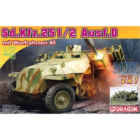 Sd Kfz 251 Ausf D mit Wurfrahmen 40  2 in 1   1/72