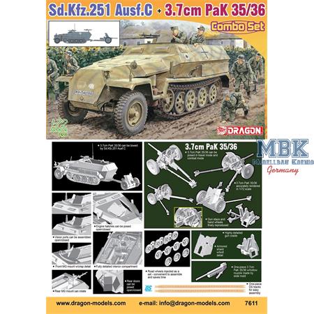 Sd Kfz 251 Ausf C + 3,7cm PaK 35/36