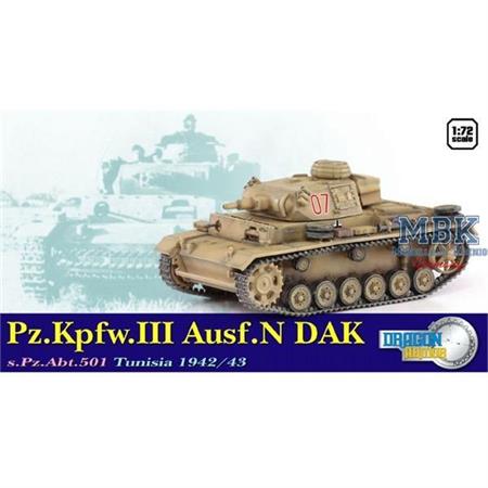 Pz.Kpfw.III Ausf.N DAK, s.Pz.Abt.501, Tunisia