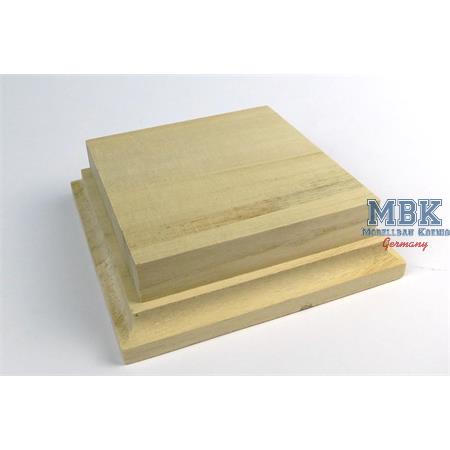 Holzsockel, hoch, 10x10cm (12x12), natur