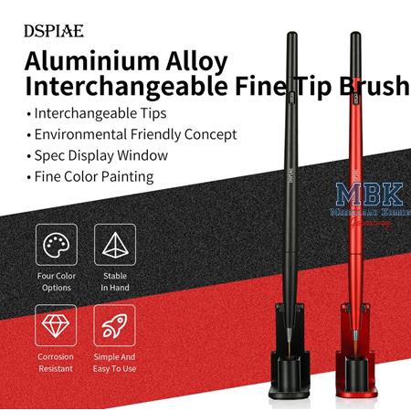 DSPIAE Fine Brush With Replaceable Point Tip Grey