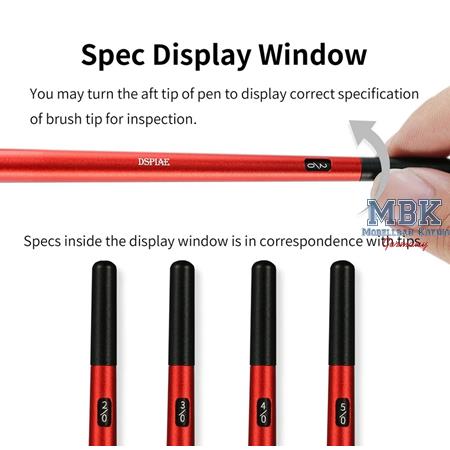 DSPIAE Fine Brush With Replaceable Point Tip Grey