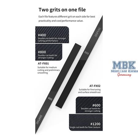 DSPIAE DLC Coated Stainless Steel File 400-800