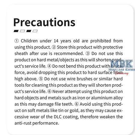 DSPIAE DLC Coated Stainless Steel File 400-800