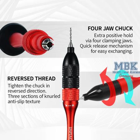 DSPIAE Precision Aluminum Alloy Hand Drill Set