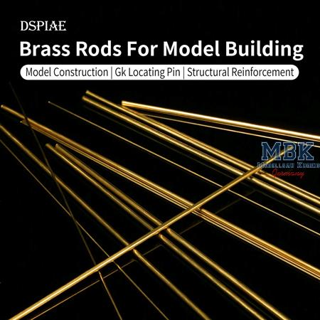 DSPIAE Brass Bars for Modeling 2.5mm (5pcs)