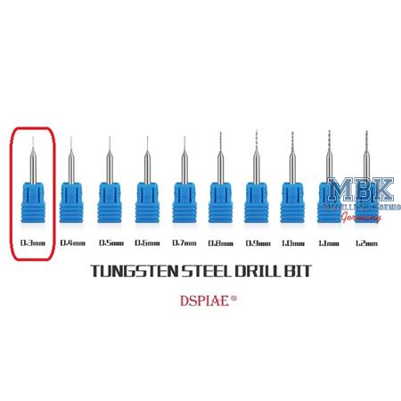 DSPIAE 0.3 Tungsten Steel Drill Bit
