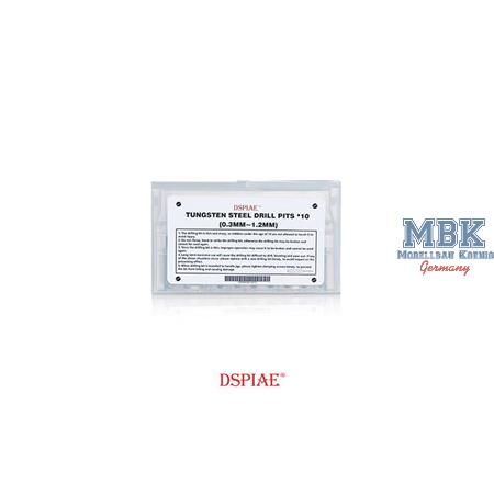 DSPIAE 0.3-1.2 Tungsten Steel Drill Bit