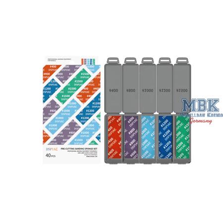 DSPIAE Reusable Abrasive Sponge Sandpaper 400-1500