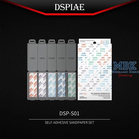 DSPIAE Reusable Self-Adhesive Sandpaper 400-1500