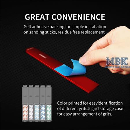 DSPIAE Reusable Self-Adhesive Sandpaper 400-1500