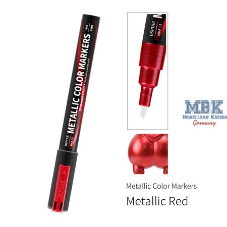 DSPIAE Super Metallic Color Markers - Red