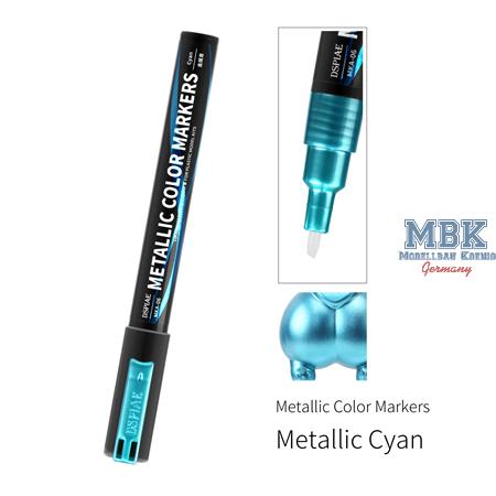 DSPIAE Super Metallic Color Markers - Cyan