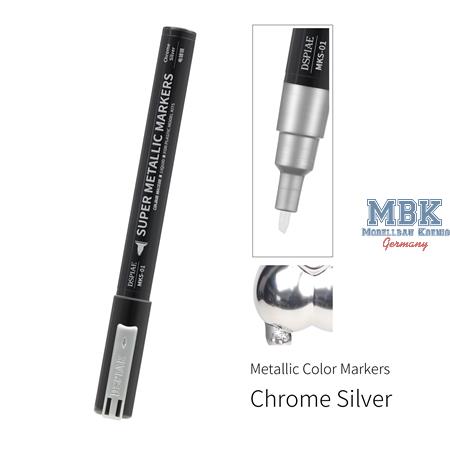 DSPIAE Super Metallic Markers - Chrome Silver