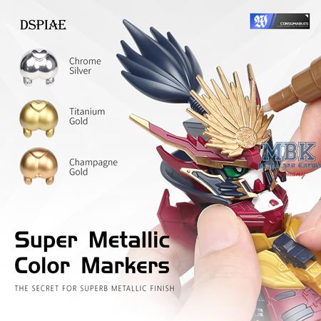 DSPIAE Super Metallic Markers - Champagne Gold