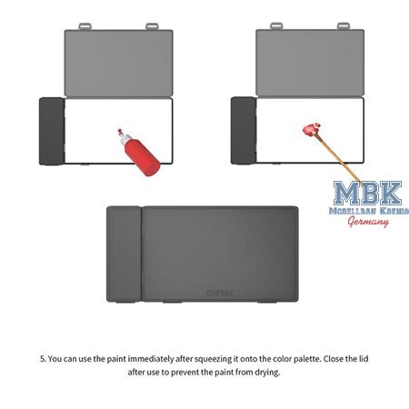 Moisture-Retaining Wet Palette for Acrylic Paints