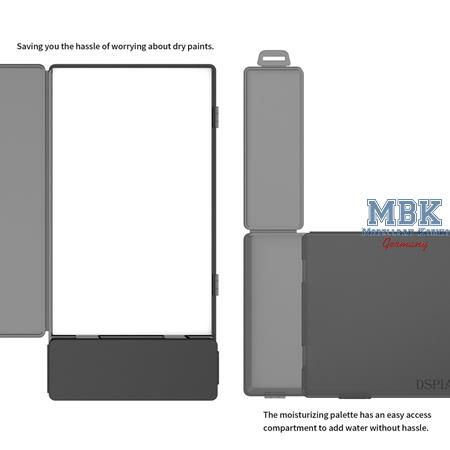 Moisture-Retaining Wet Palette for Acrylic Paints