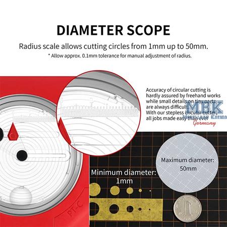 DSPIAE Integral Stepless Circular Cutter
