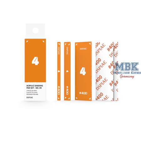 DSPIAE Acrylic Sanding Pad Set-Orange (400# grit)