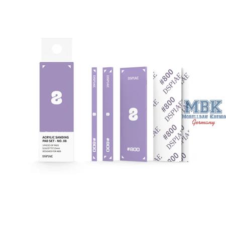 DSPIAE Acrylic Sanding Pad Set-Purple (800# grit)