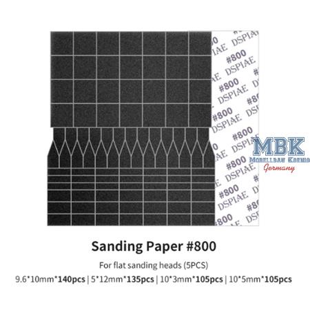 Sanding Paper f.Flat Reciproctg.Sanding Head #800