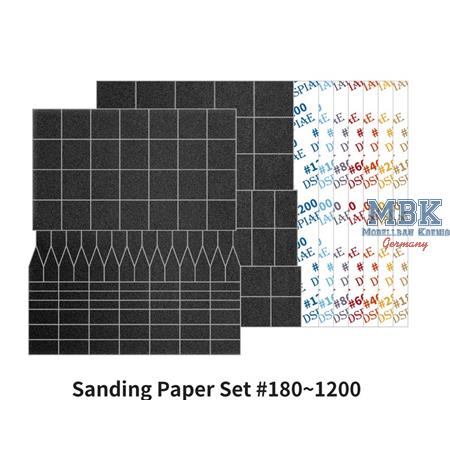 DSPIAE Silicon Sandpaper Set #180 - #1200 Grit