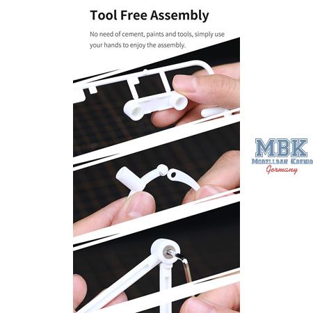 DSPIAE General Purpose Model Display Stand-Clear