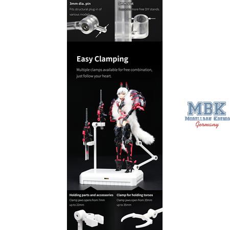DSPIAE General Purpose Model Display Stand-Clear