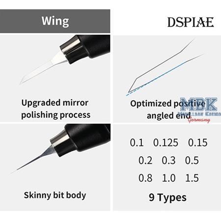 DSPIAE Precision Tungsten Steel Push Broach 0.8mm