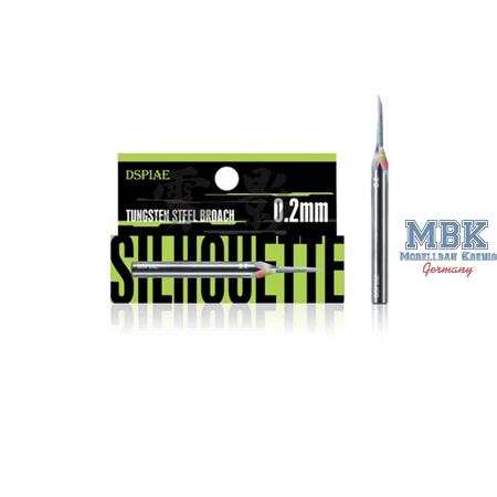 DSPIAE Precision Tungsten Steel Push Broach 0.2mm