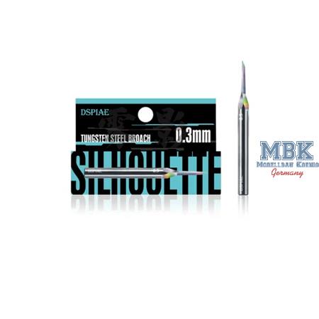 DSPIAE Precision Tungsten Steel Push Broach 0.3mm