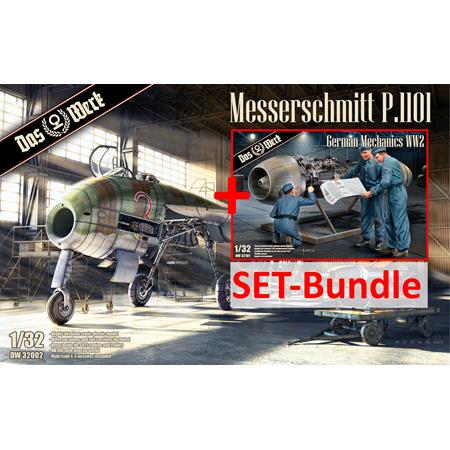 TOP-SET Messerschmitt P.1101+ German Mechanics WW2