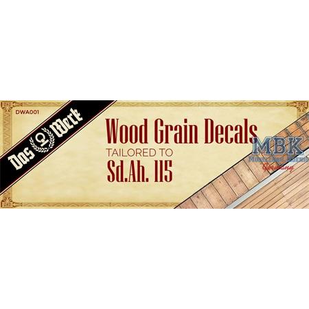 Wood Grain Decals for Sd.Ah.115 - DW35003