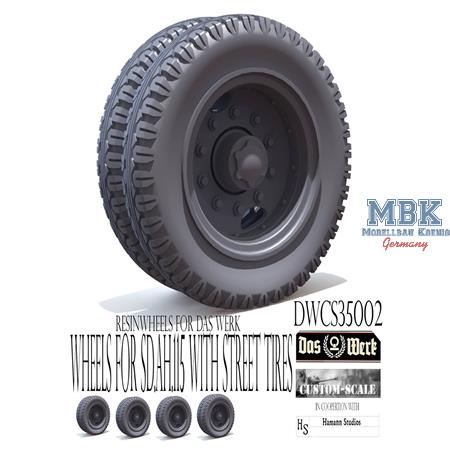 Wheels for Sd.Ah.115 with street tires