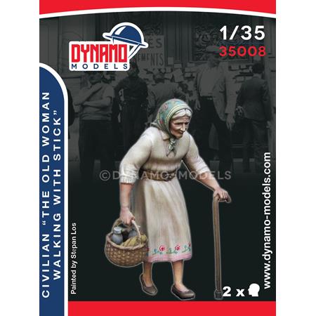 The Old Woman walking with Stick
