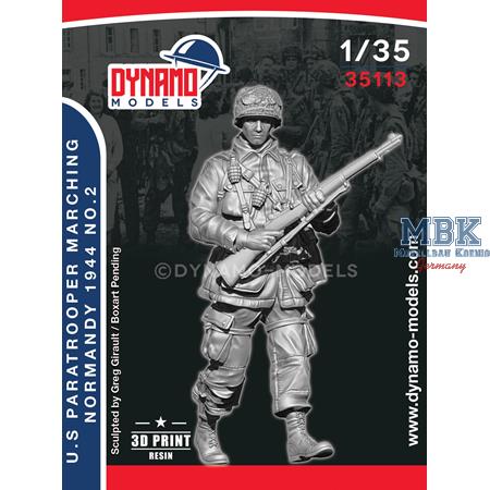 U.S Paratrooper Rifleman Marching Normandy 44-No.2